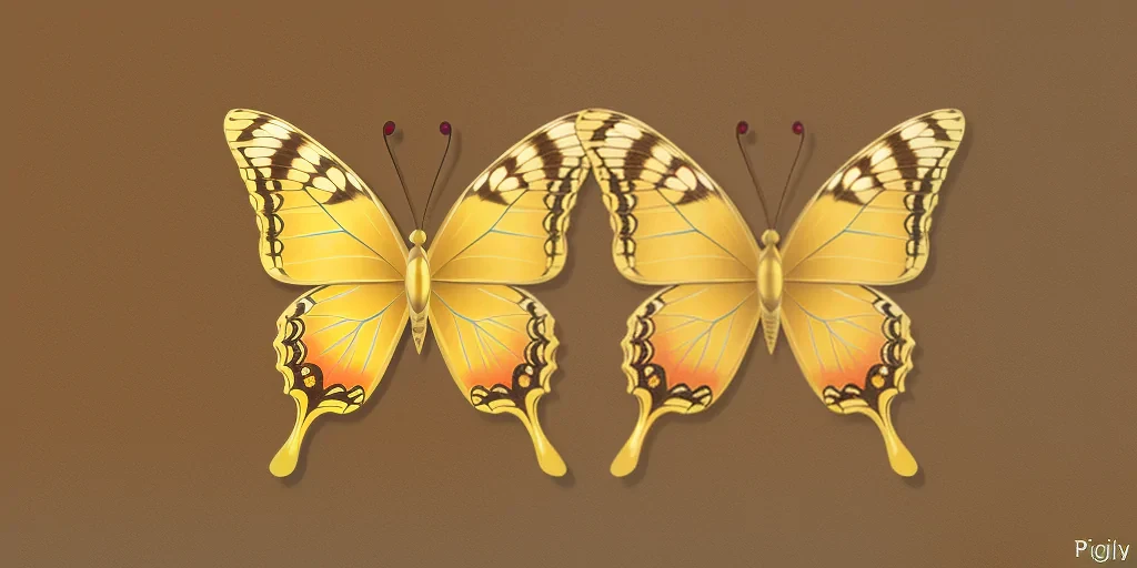 golden butterfly png