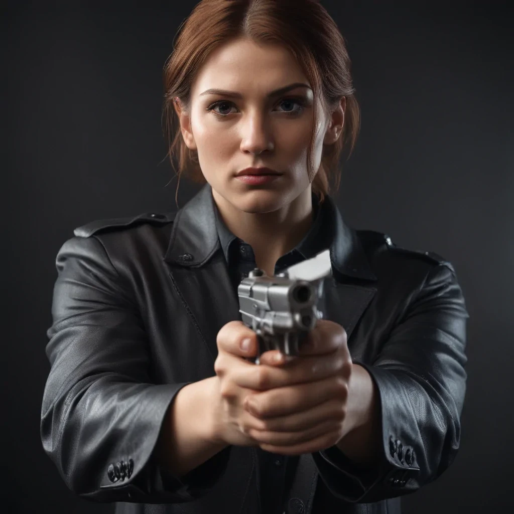 holding gun png