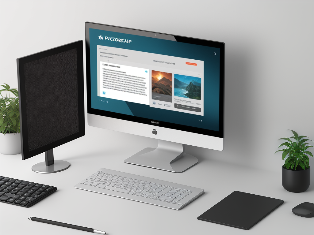 pc screen mockup