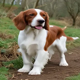 irish red and white setter