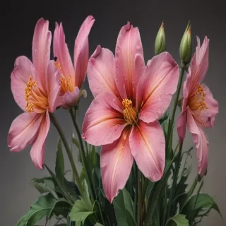 colored drawings of flowers