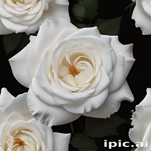 white rose on black