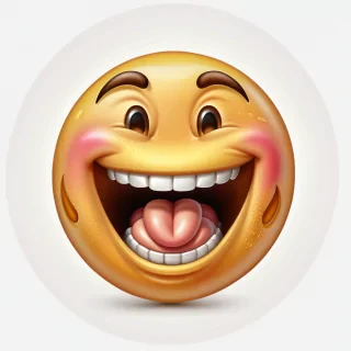laugh emoji transparent background
