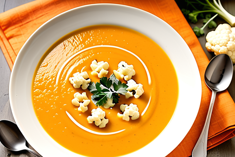 butternut squash and cauliflower soup