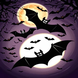 halloween bats png