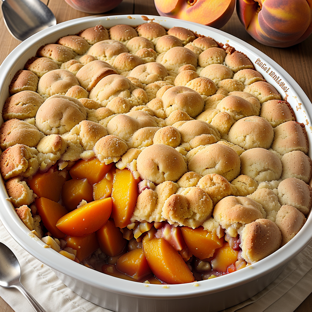 crockpot peach cobbler with cake mix