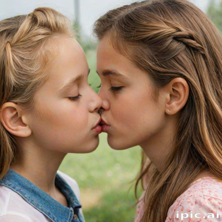2 girls kissing