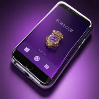purple lock screen