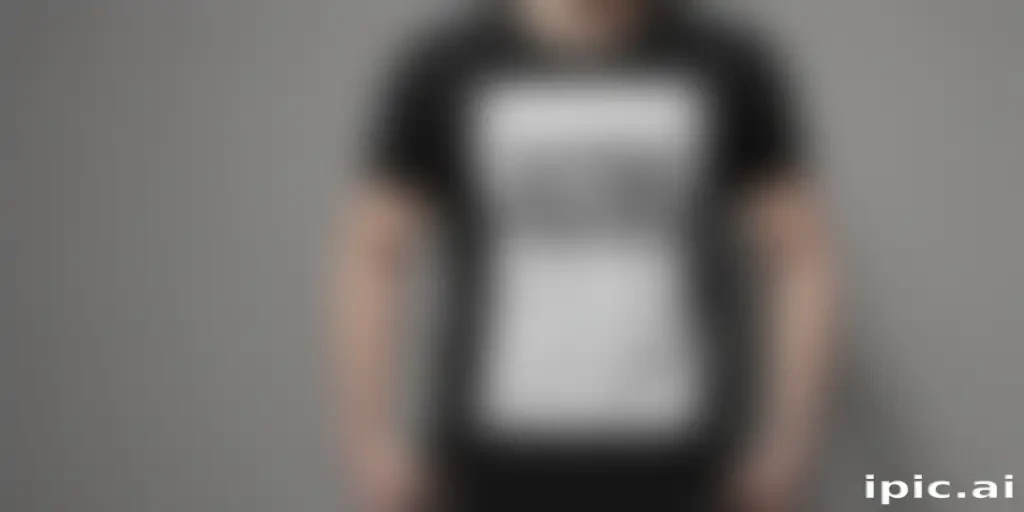 black t shirt mockup