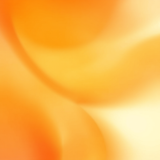 Generate an abstract image with vibrant orange, yellow, and soft gray hues blending seamlessly, using a digital camera with a 50mm lens, f/1.8 aperture, ISO 200, 1/60 sec shutter speed, shot from a slight angle for depth and texture.