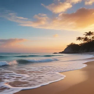 aesthetic beach background