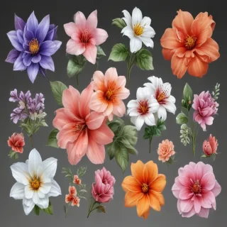 transparent background flower clipart