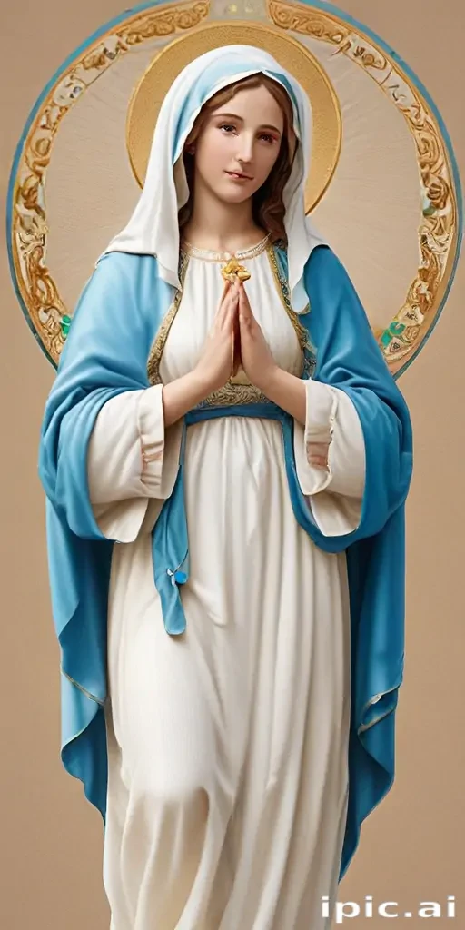 virgin mary clip art