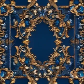 blue border design