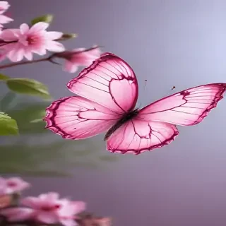 pink butterfly images