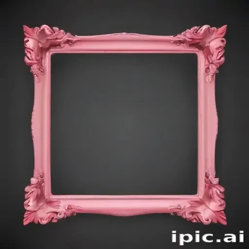 Pink A Frame A Decorative Pink Picture Frame Ready for Your Favorite Artwork Display.