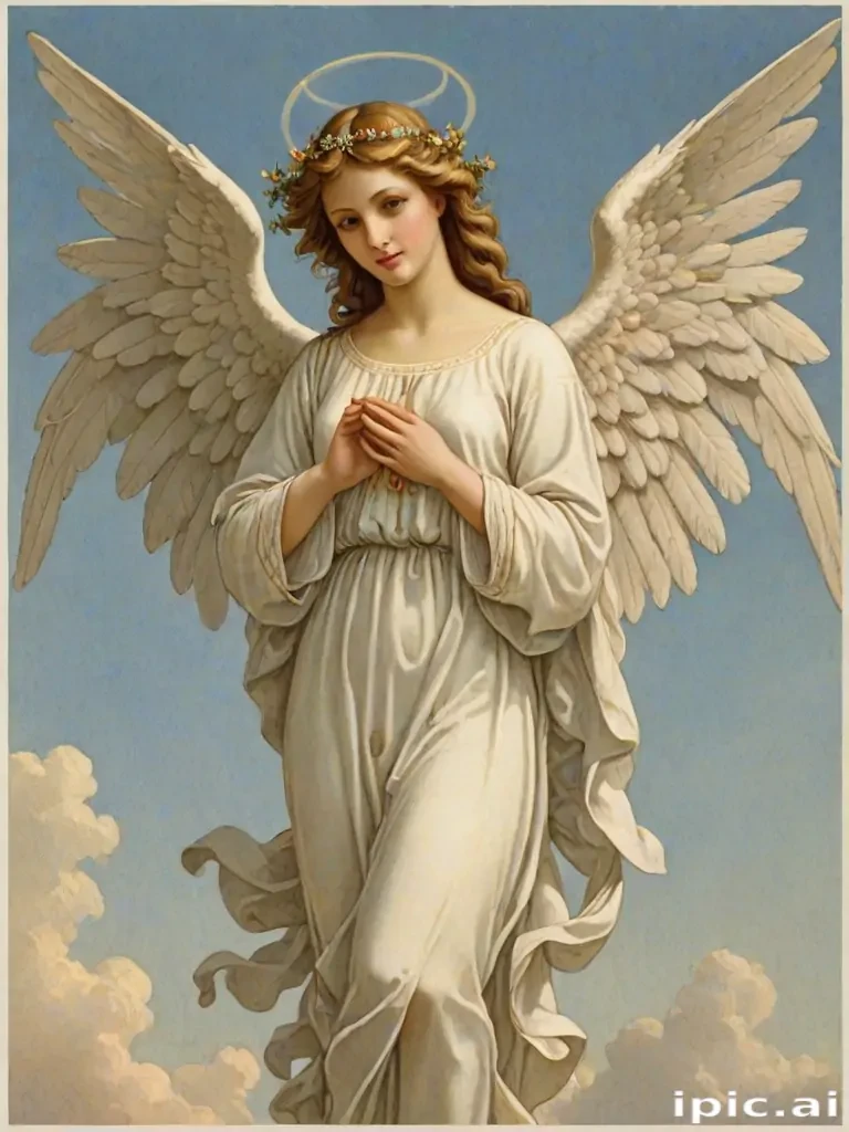clipart of angels with wings