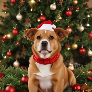 christmas dog backgrounds