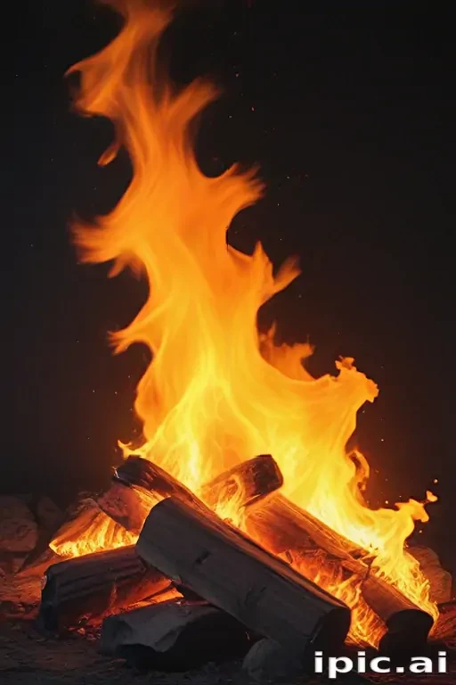 background on fire