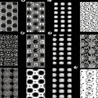 black and white patterns