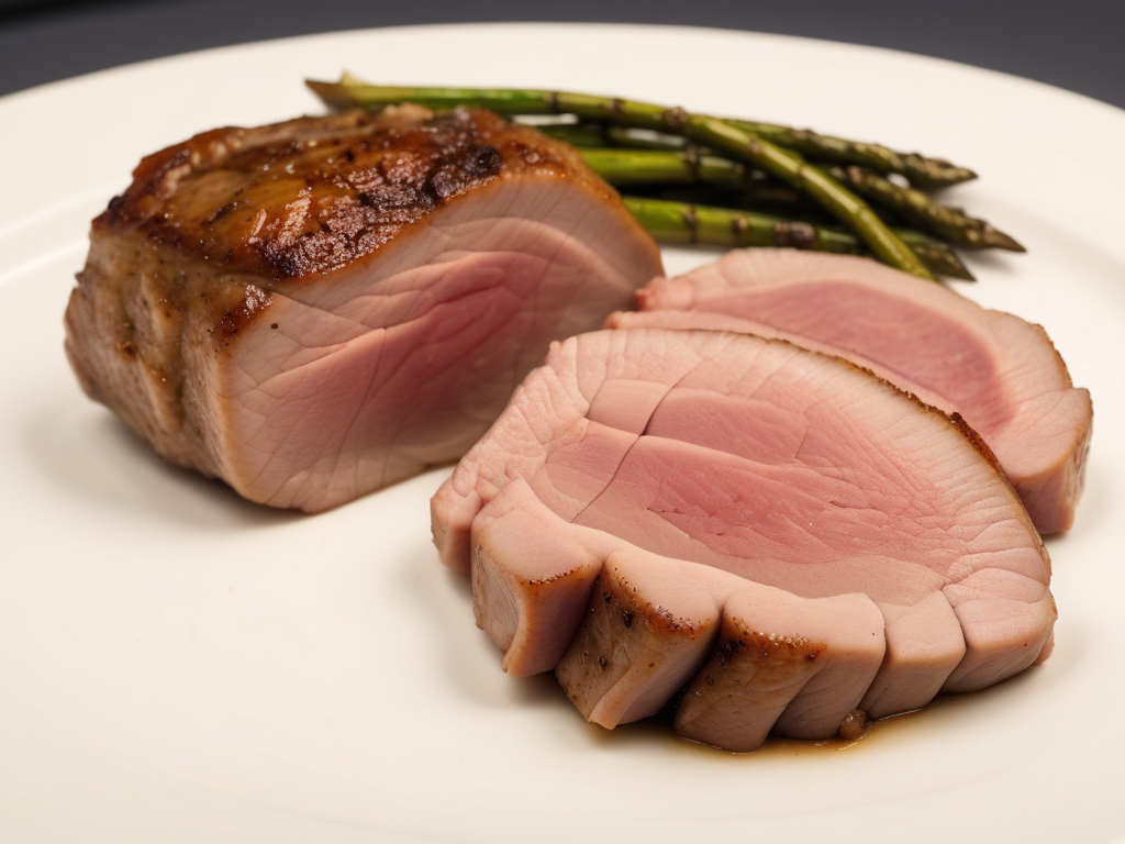 thick slice of pork or lamb