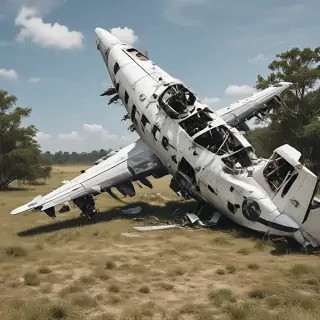 crashed plane png