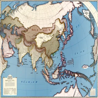 map of asia countries