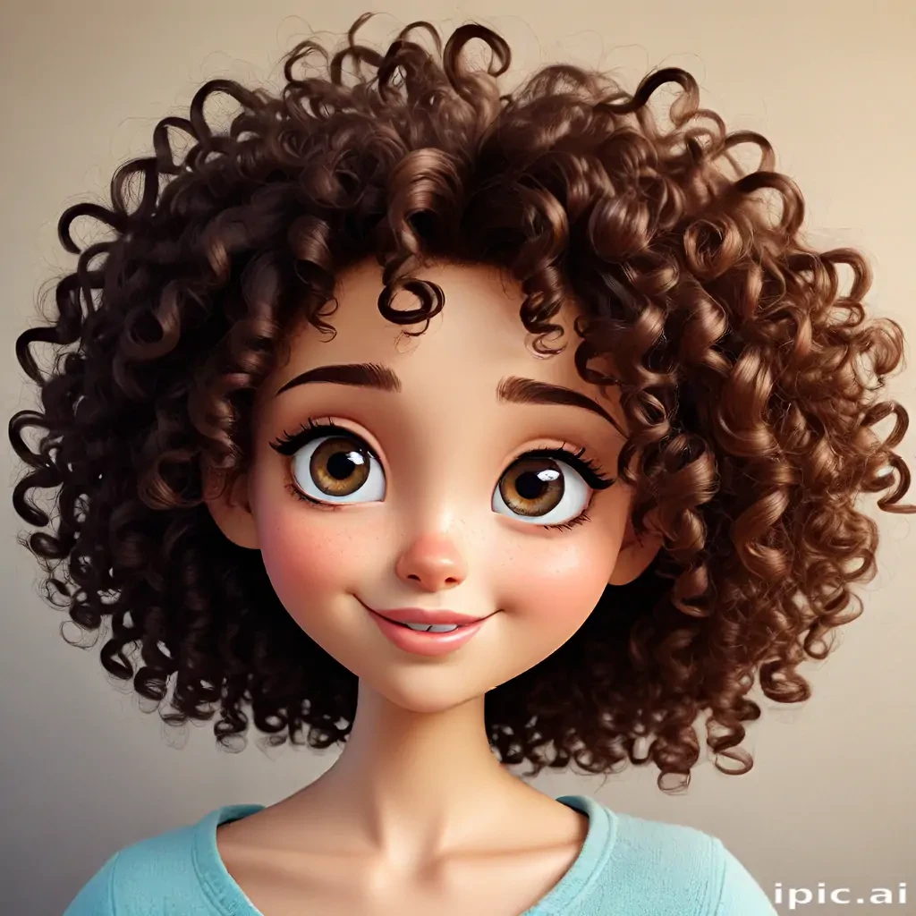 cartoon characters with curly hair