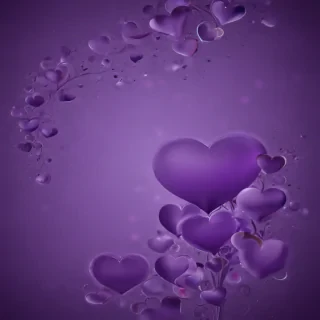 purple hearts wallpaper