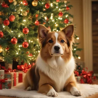 christmas dog backgrounds