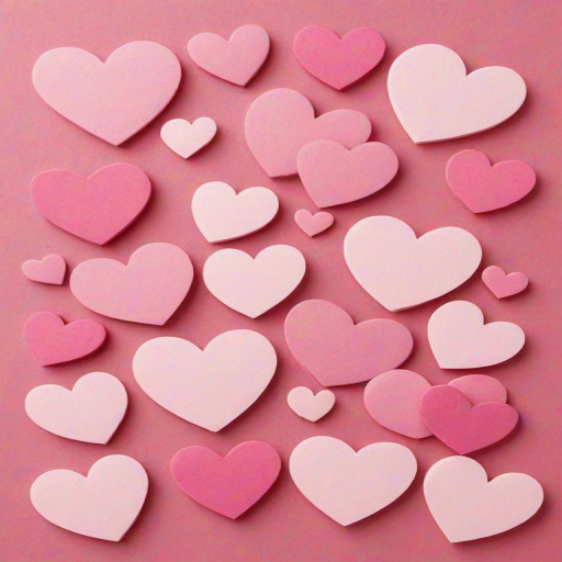 pink hearts clipart