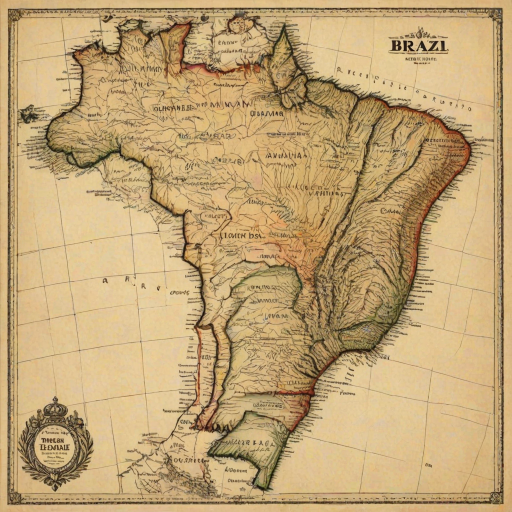 map of brazil