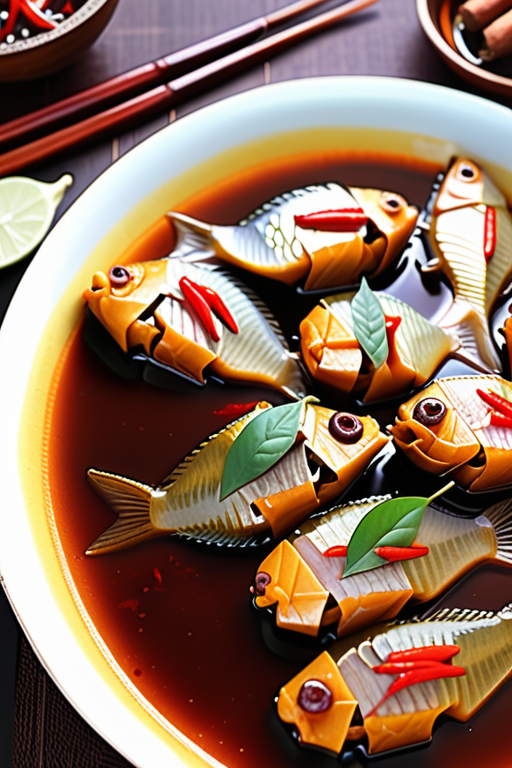 dish flavored with tamarind paste and fish sauce