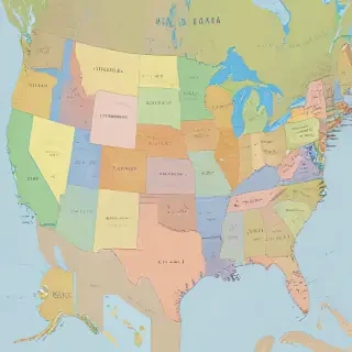 map united states