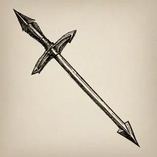 drawn arrow