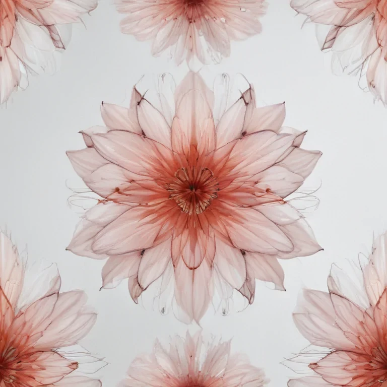 transparent flower outline