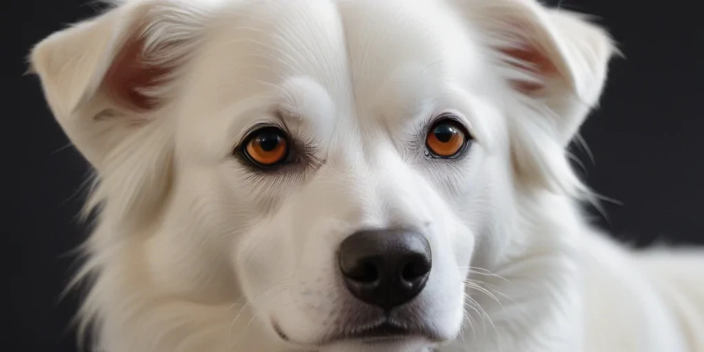 white dog