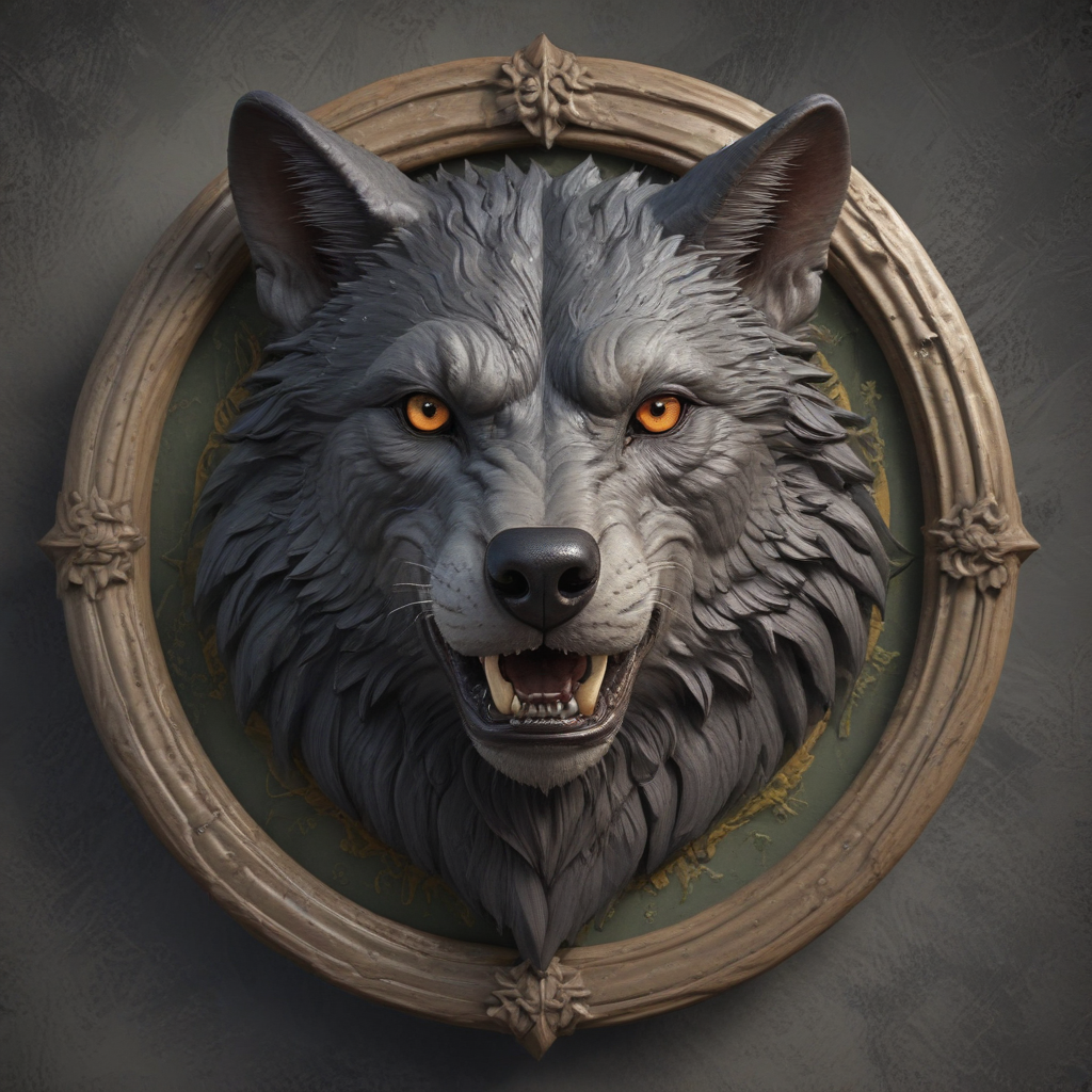 make gmork the wolf from the unending story into a family crest