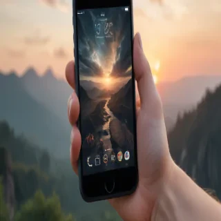 phone in hand png
