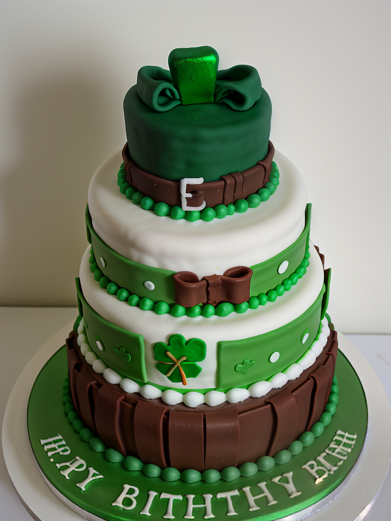 st patricks day birthday cake