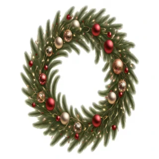 christmas wreath transparent