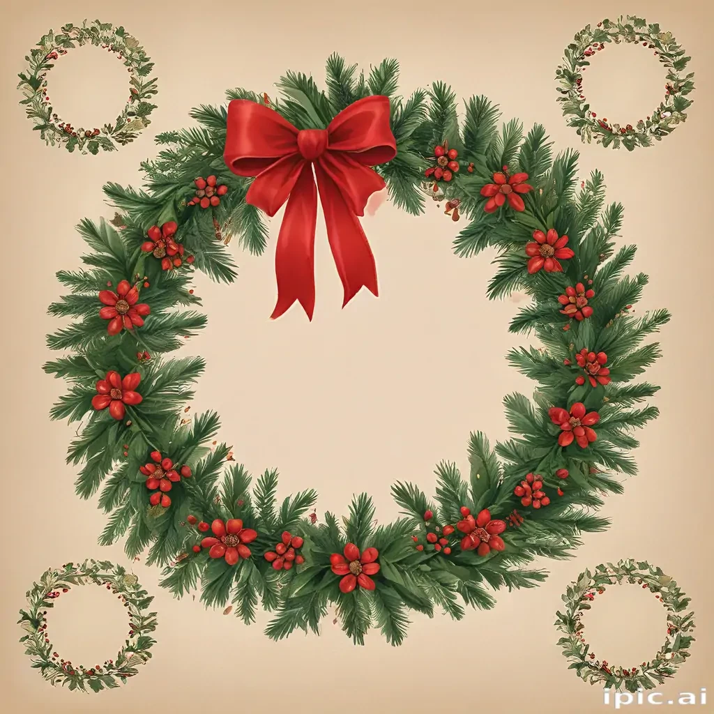 christmas wreath clip art