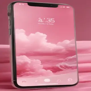 pink home screen