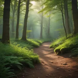 beautiful magical forest background