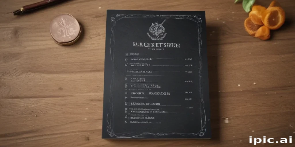 menu mockup free
