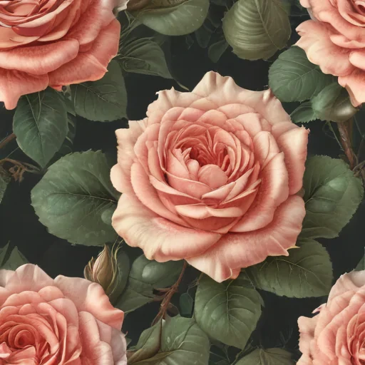 vintage rose illustration