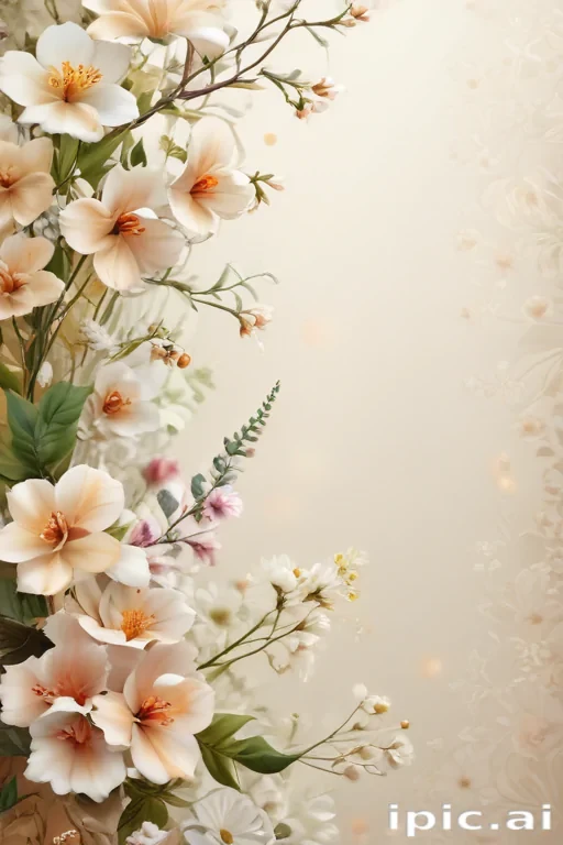 light floral background