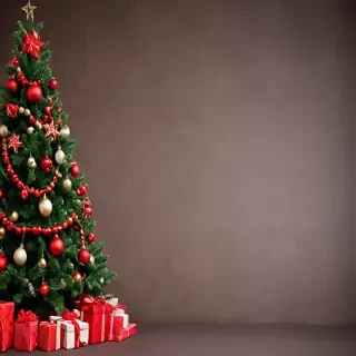 christmas background portrait