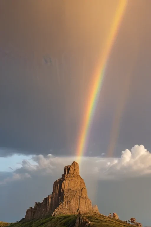 rainbow back round