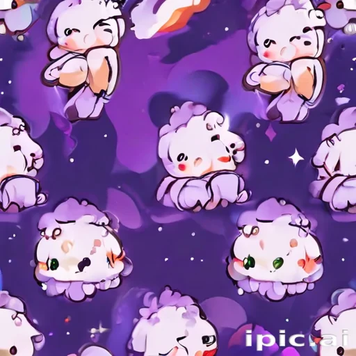 kawaii cute purple wallpaper
